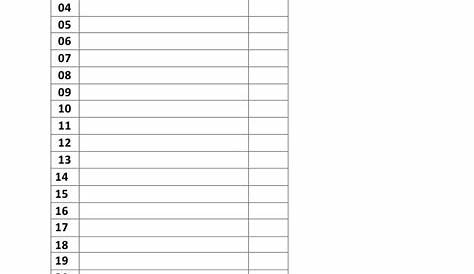 Hoja de RIFA de 100 números para imprimir en Excel - [2024 ]