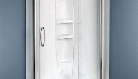 DreamLine Prime 33 in. x 33 in. x 76.75 in. Corner Framed Sliding