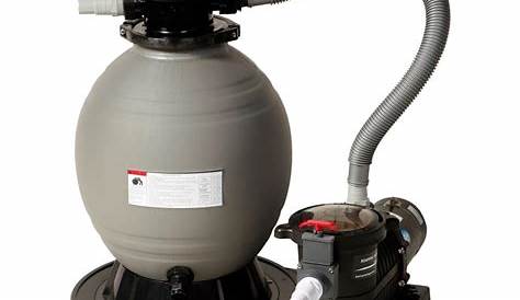 1.0 HP Sand Filter Combo with Pump Pressure for Above Ground Pools, 16