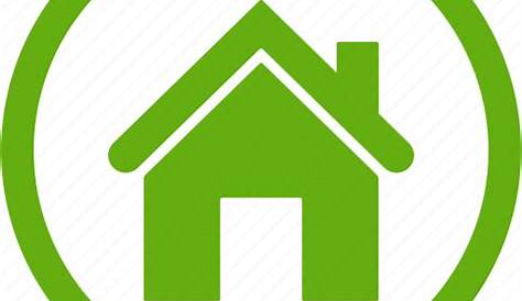 Green home Vector Icons free download in SVG, PNG Format