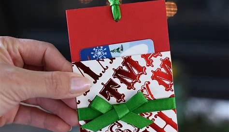 Homemade Christmas Gift Card Holders