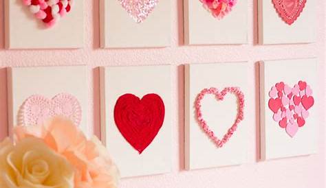 Homemade Valentine Wall Decorations Easy Decor {on The Cheap} Little Birdie Secrets