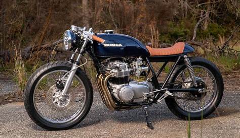 A Classic Honda CB550 Cafe Racer