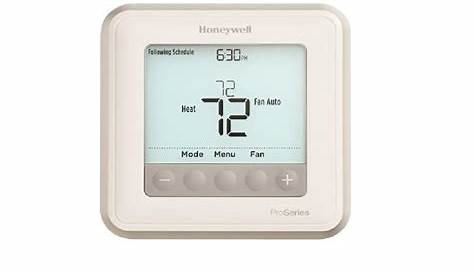 Honeywell T6 Pro Hydronic Programmable Thermostat User Guide Manuals