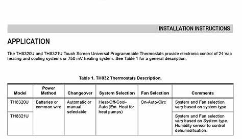 Honeywell Th9320Wf5003 Installation Manual