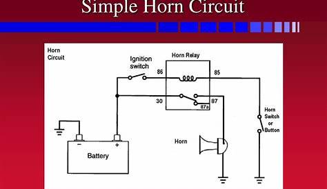 Horn Circuit Diagram