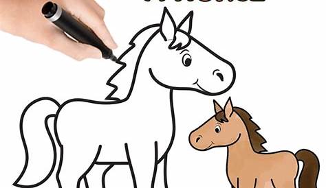 Horse Pictures For Kids To Draw Printable Activity Shelter