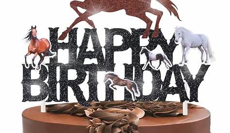 7.5 Horse Racing Personalised Edible Icing Birthday Cake Topper: Amazon