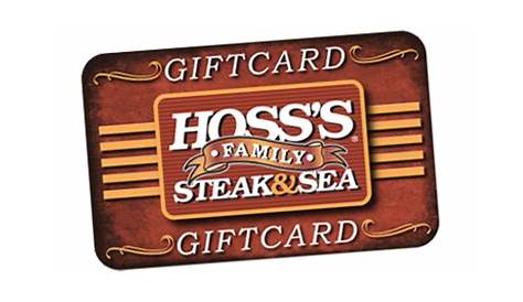 Hoss's Steak and Sea Gift Cards Email Delivery Card is