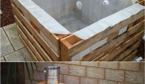 Hot Tub Surround Made From Pallets Swimming Pool Recycled Diy Projects For Everyone