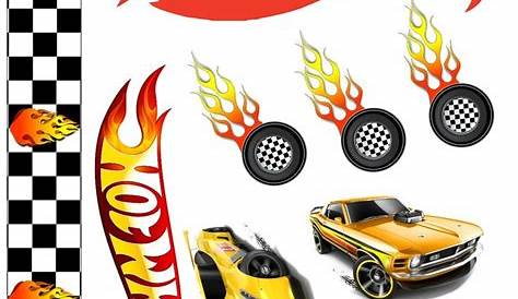 Personalized Hot Wheels Theme Cake Topper | Etsy