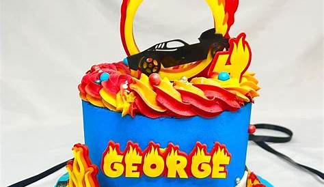 Hot wheels cake topper party decoration birthday custom | Etsy
