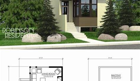 Modern Narrow Lot House Plans | Box Type Cost Effective Plan Collection