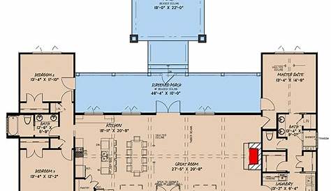 1 Story House Plans With Open Floor - Home Alqu