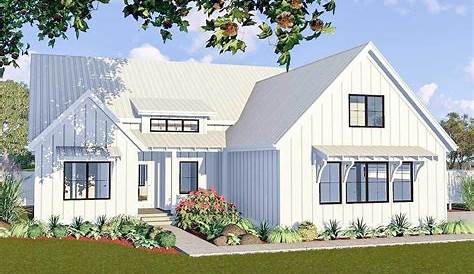 Small Farmhouse 1 Level House Designs - One-Story Modern Farmhouse Plan