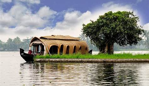 Houseboat In Kerala Backwaters On The dia Stock Photo