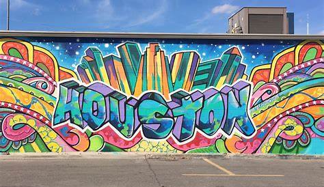 Downtown Houston mural wall. #graffiti | My Houston | Pinterest
