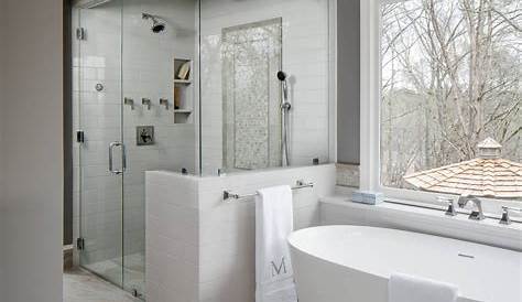 52+ Walk in Shower Design ( STEP IN ) Large Doorless Showers | Bathroom