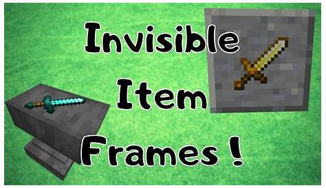 How To Get Invisible Item Frames in MCPE! (1.16+) Minecraft Pocket