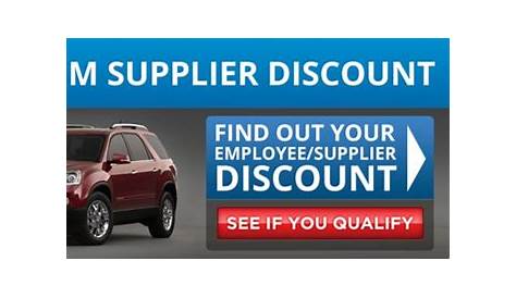 How Much Is A GM Supplier Discount?