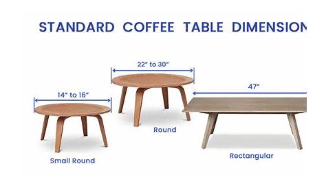 How Tall Is A Standard Coffee Table From The Mouth Of Designer