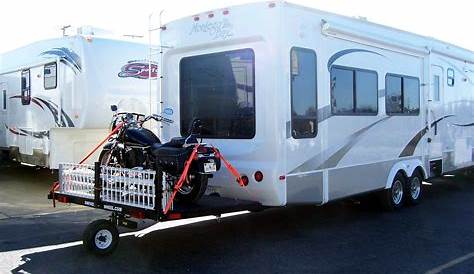How To Carry A Motorcycle With A Travel Trailer Trnsport Morbike On