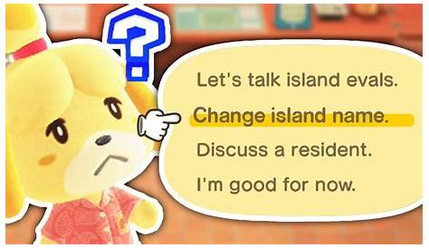 Animal Crossing New Horizons Can You Change Your Island Name