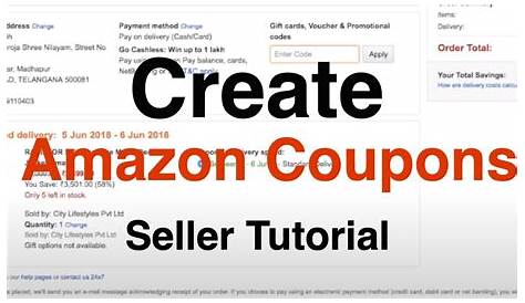 How To Create An Amazon Discount Code And Share It With Customers