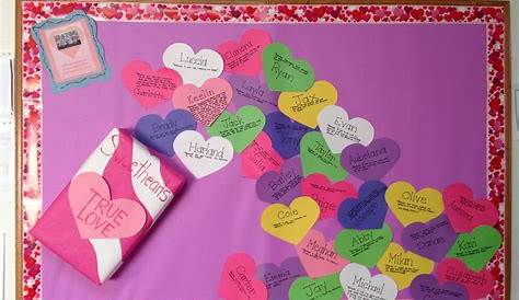 Valentine bulletin boards, Valentines day bulletin board, School