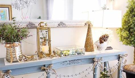 How To Decorate A Console Table For Christmas