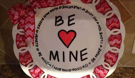How To Decorate A Valentine Plate Vlentine Plte By Benit Strouth Vlentine