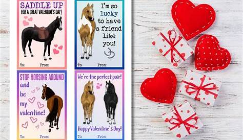 How To Decorate Horses For Valentines Day Horse Love Horse Card Black