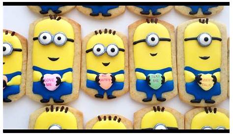 How To Decorate Minion Cookies For Valentine&#39 Sugar Mama Despicable Me !
