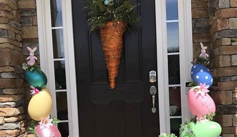 How To Decorate The Front Porch For Easter And Spring