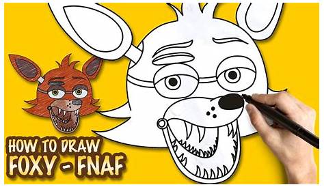 How to draw Foxy FNAF - Easy step-by-step drawing lessons for kids