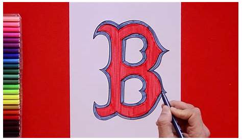 How to draw Boston Red Sox Logo (MLB Team) YouTube