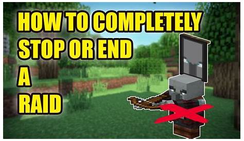 How To End A Raid In Minecraft