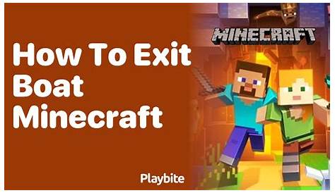 How To Exit Boat Minecraft