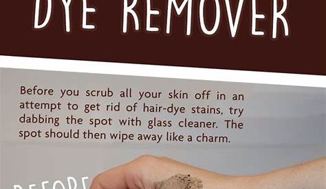 How To Get Brown Hair Dye Off Your Skin Diy Remover