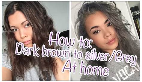 How to Dye Dark Hair Grey Without Bleaching it Several Times