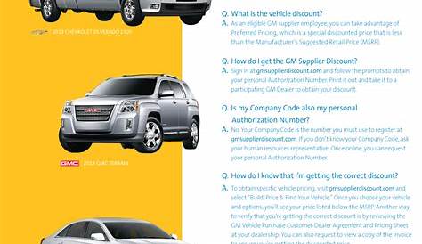How To Get The Best GM Supplier Discount