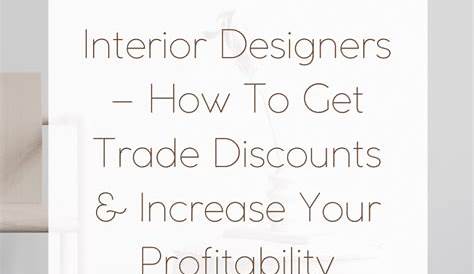 How To Get Interior Design Trade Discounts