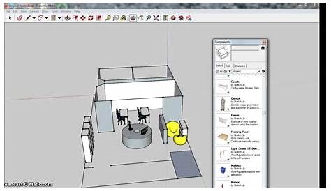 How To Insert Furniture In Sketchup Turials For Terior Design 26 Texture