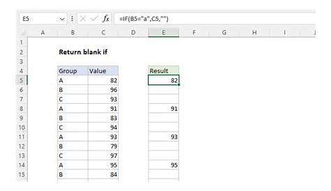 Return blank if Excel formula Exceljet
