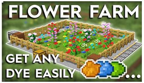 How To Make A Flower Farm In Minecraft