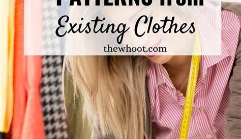 How to Create Patterns from Existing Clothing Simple Tops YouTube