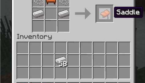 How To Make A Saddle In Minecraft Survival