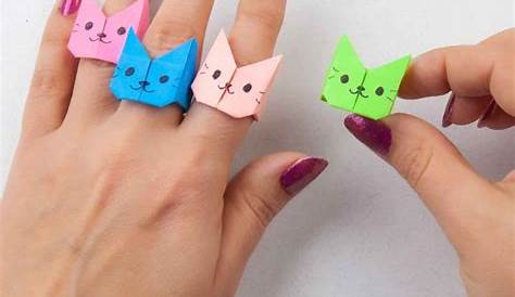 How to make a paper cat ring / DIY Cat Rings / diy ring YouTube