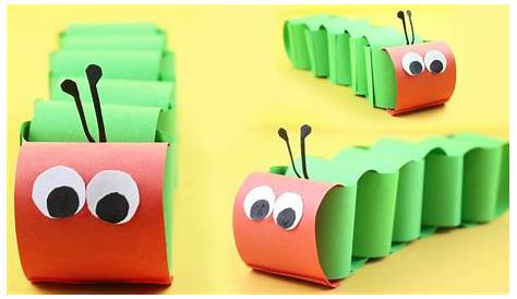 How To Make Caterpillar With Craft Paper Chain
