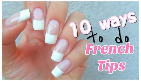 How To Make French Tips On Your Nails Double Nail Art Turial